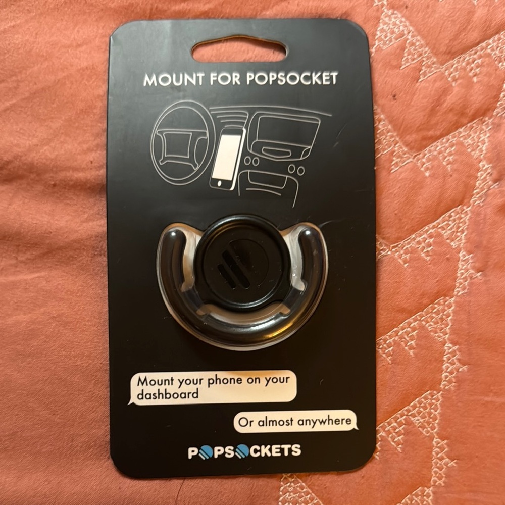 New✨- PopSocket Black Car Mount for Dashboard